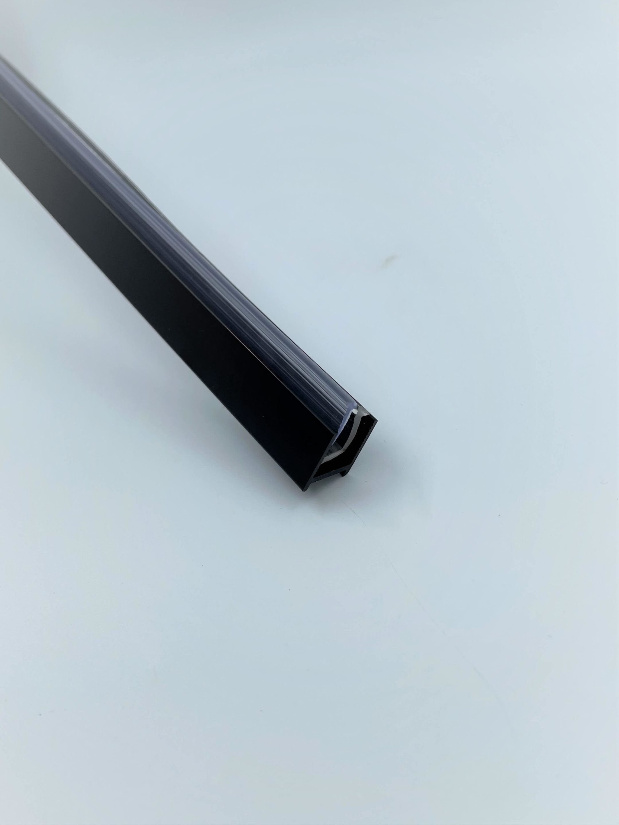 Wall & floor channel for 10 mm glass with PVC insert, 2250 mm