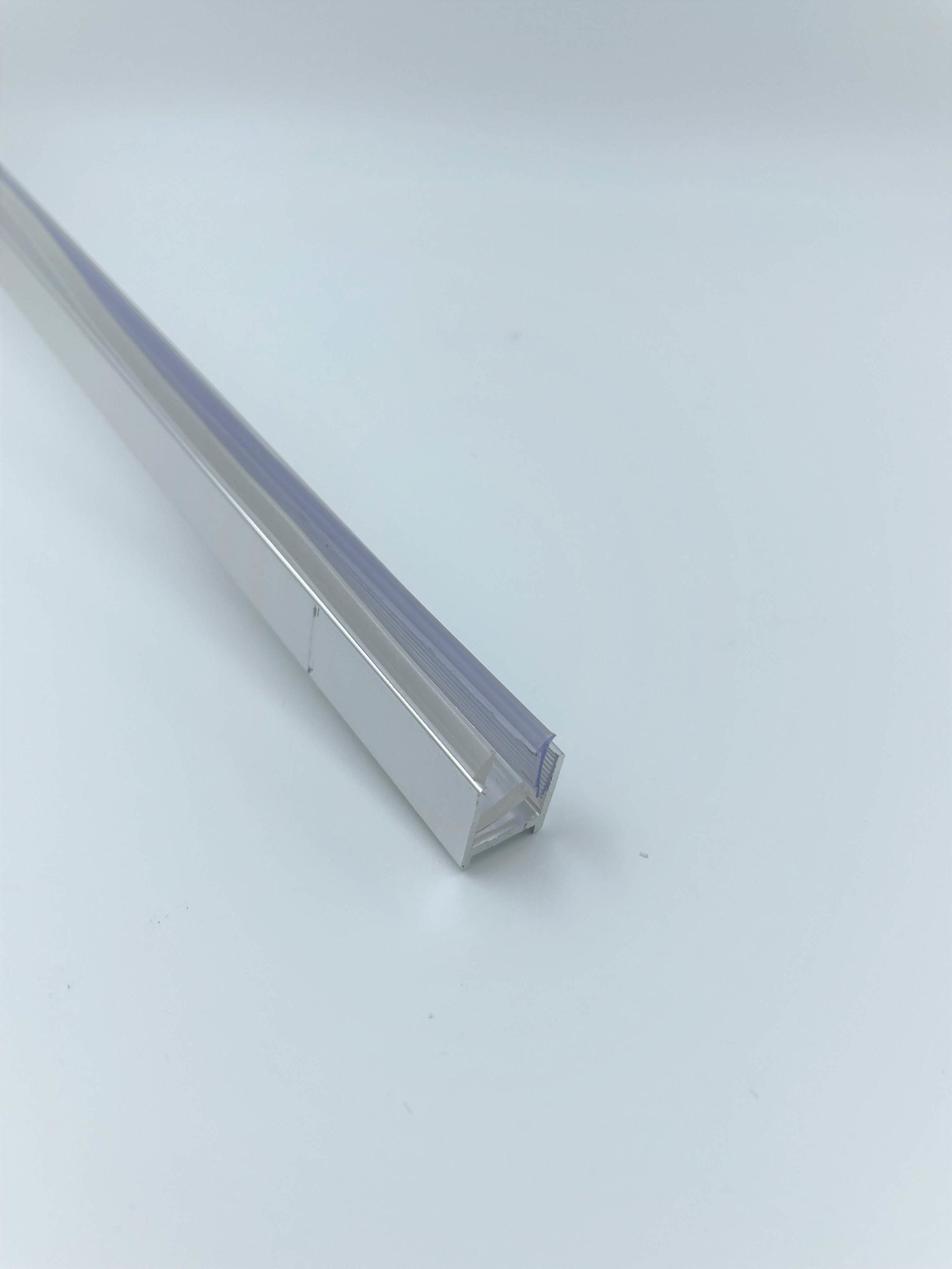 Wall & floor channel for 10 mm glass with PVC insert, 2900 mm