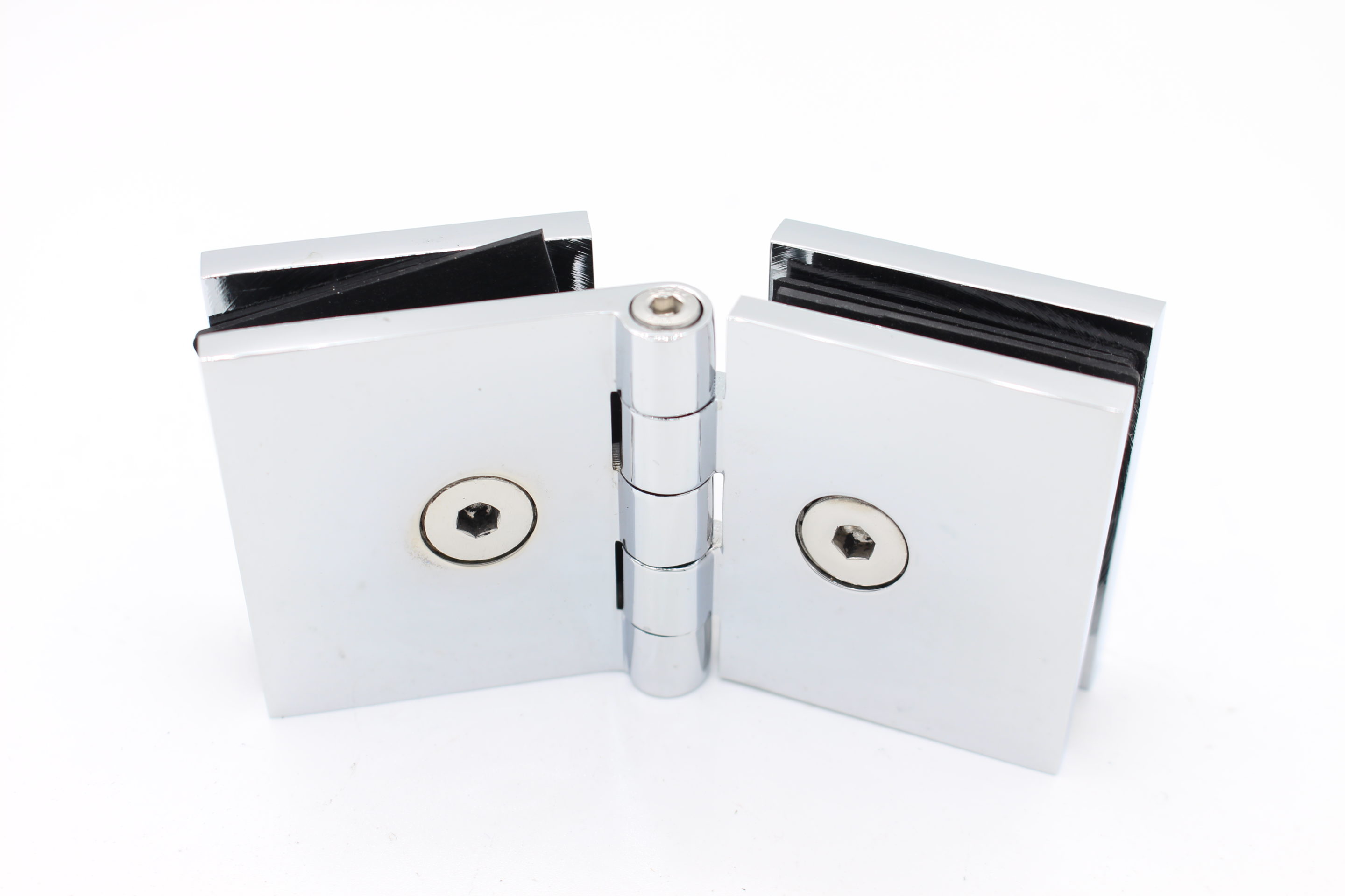 Adjustable glass-to-glass bracket for 10 mm glass