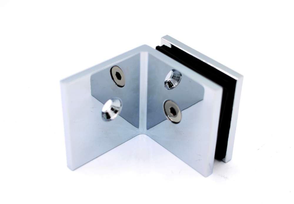 90° glass-to-wall bracket for 10 mm glass