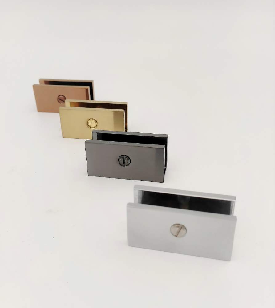 Square glass shelf bracket
