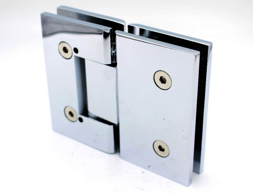 180° glass-to-glass hinge, adjustable, for 10 mm doors