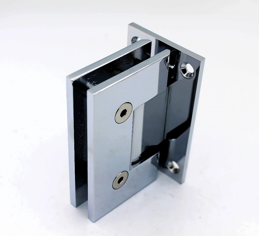 90° glass-to-glass T-shape hinge for 10 mm doors