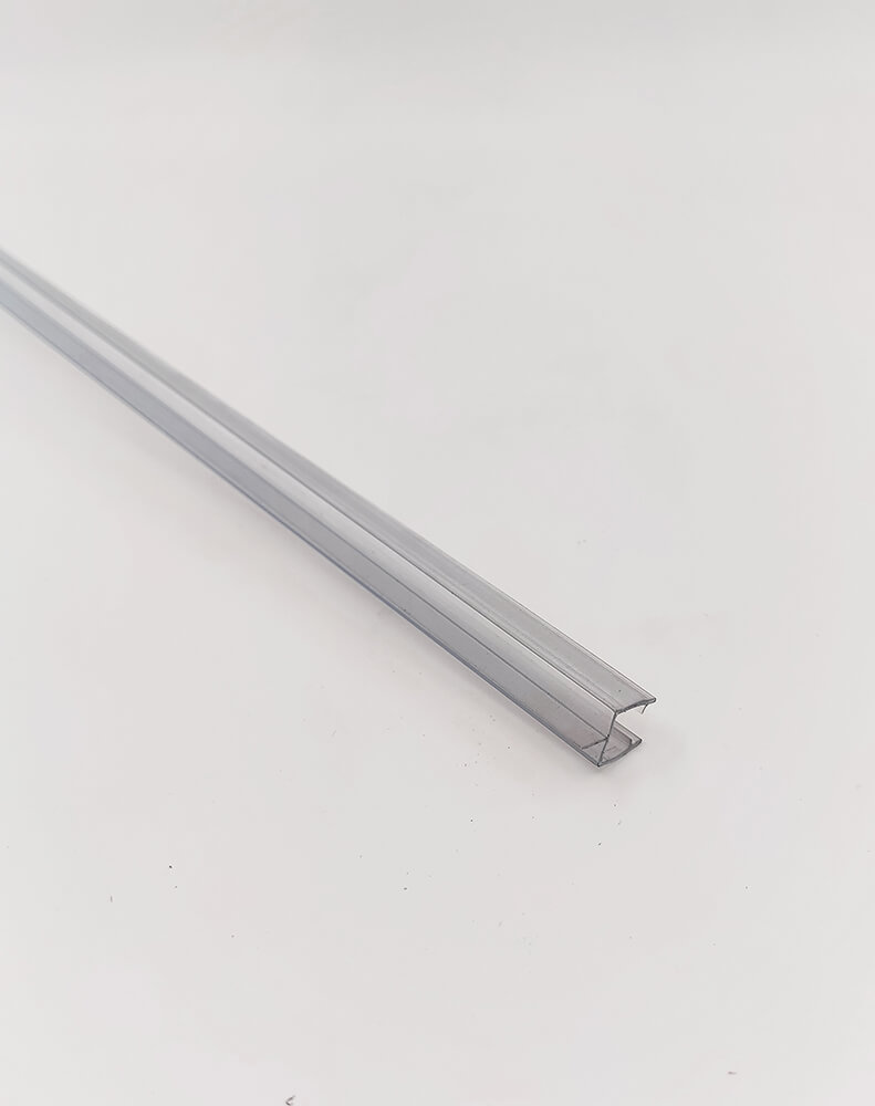 Clear PVC glass-to-glass water seal for 10 mm glass